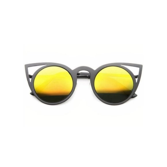 undefined Accessories - Laser Cut Round Metal Mirrored Glasses